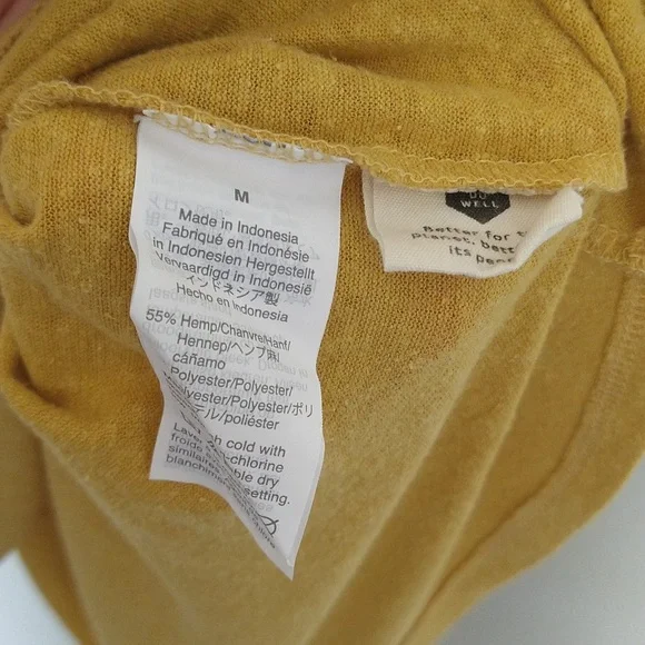 Madewell Hemp Relaxed Drapey Tee Ornate Gold - Picture 12 of 12